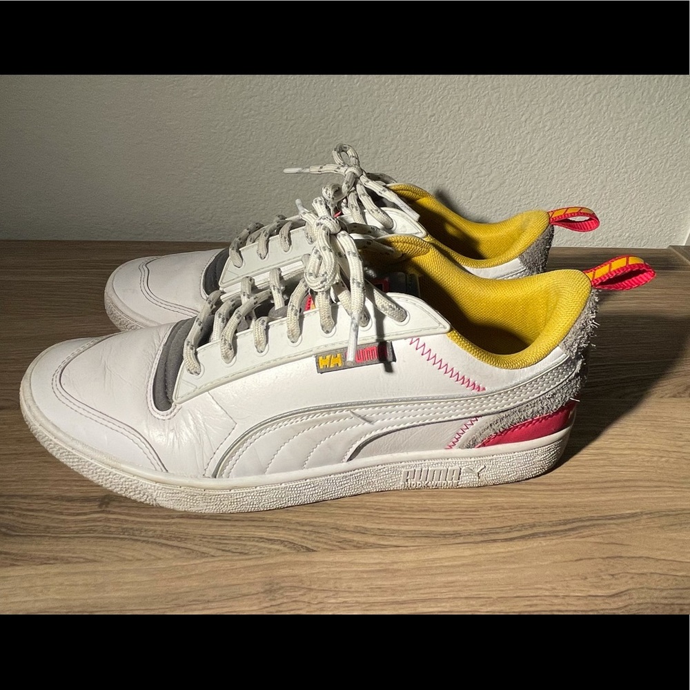 Puma Helly Hansen Special Edition White/Pink/Yellow Like New - Picture 5 of 6